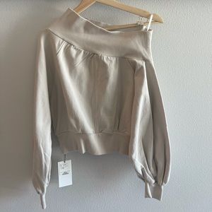 Snidel Off Shoulder Puff Sweatshirt